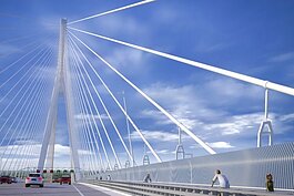 Pedestrians and cyclists will be able to cross the Gordie Howe International Bridge toll-free, providing access to thousands of miles of Michigan and Ontario greenways.