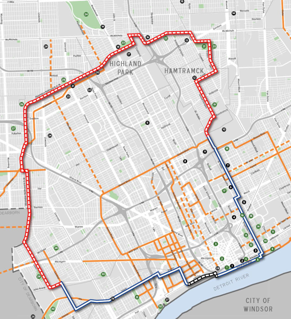 The Inner Circle Greenway route