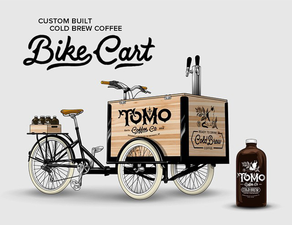 Tomo Coffee's tricycle