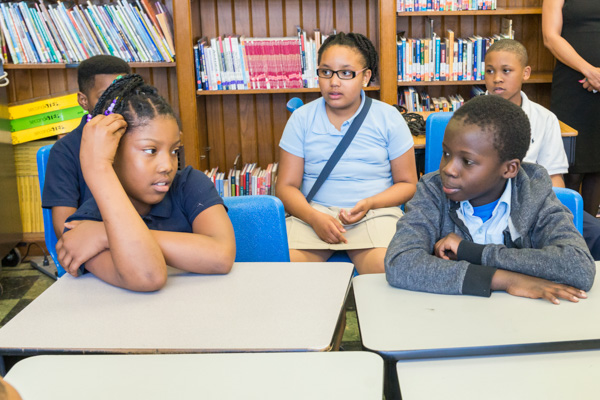 Students at Cooke Elementary in Detroit