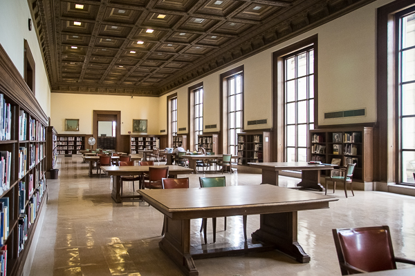 The Fine Arts reading room at Main Library