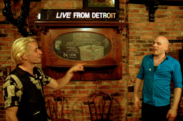 Michael Waxer and Alexander Pitts emcee Detroit Improv Live at Traffic Jam