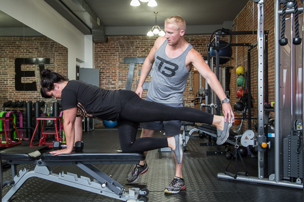 Kimo Frederiksen training a True Body Fitness member