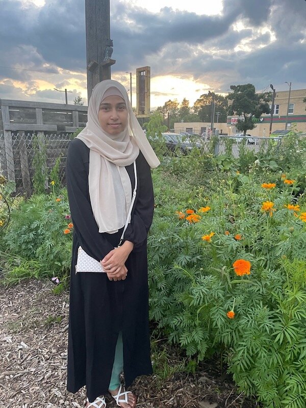 Anika Bushra, one of Sylhet Farm's many growers: “In the summer, when we’re not in class, gardening is a good way to get outside and refresh our minds,” she said. “It’s a good way to spend time in the fresh air.”