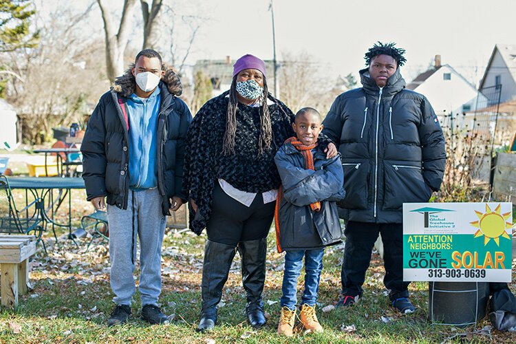 Tammy Black and her family, Manistique Community Treehouse Center, Jefferson Chalmers