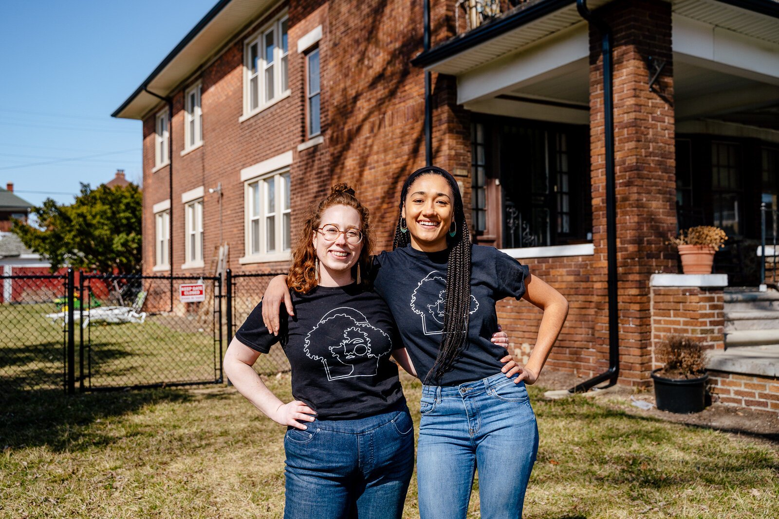 Elyse Wolf and Monique Becker at The Hazelwood Home. Photo by Nick Hagen.