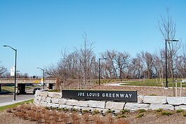 The Joe Louis Greenway's Warren Gateway.