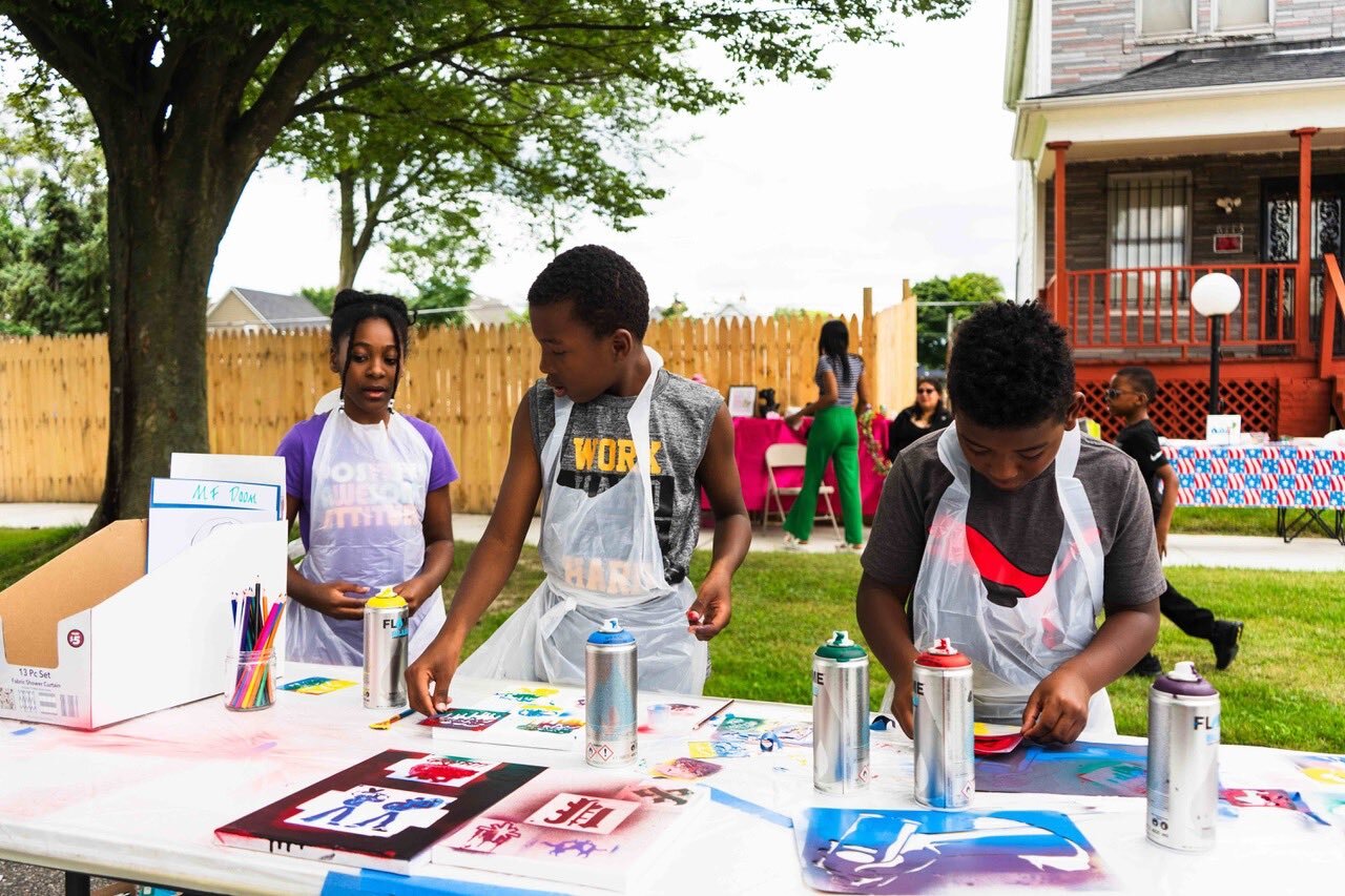 Class Act Detroit hosted a block party in August 2024