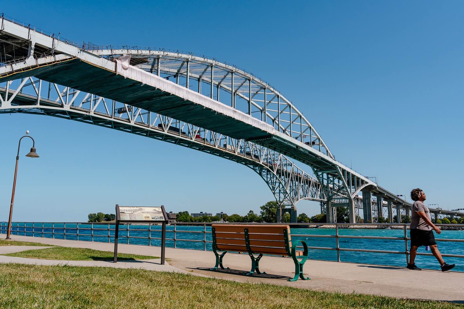 A stretch of the Bridge to Bay Trail, St. Clair County