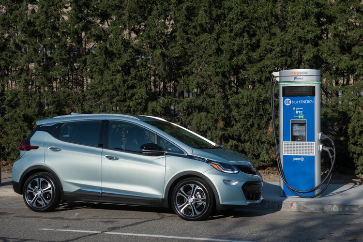 One of the new EV chargers in Beacon Park.