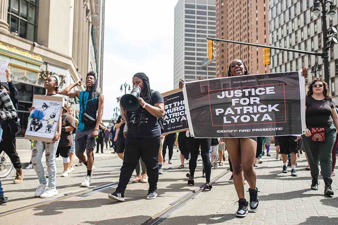 Detroit Heals Detroit protest, June 2022