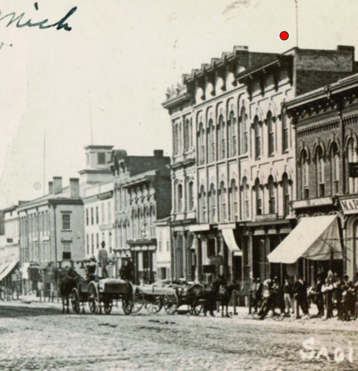 Historic photo of what's now the PLAT building circa 1860. Photo courtesy of the PLAT