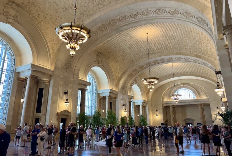 The inside of Michigan Central. 