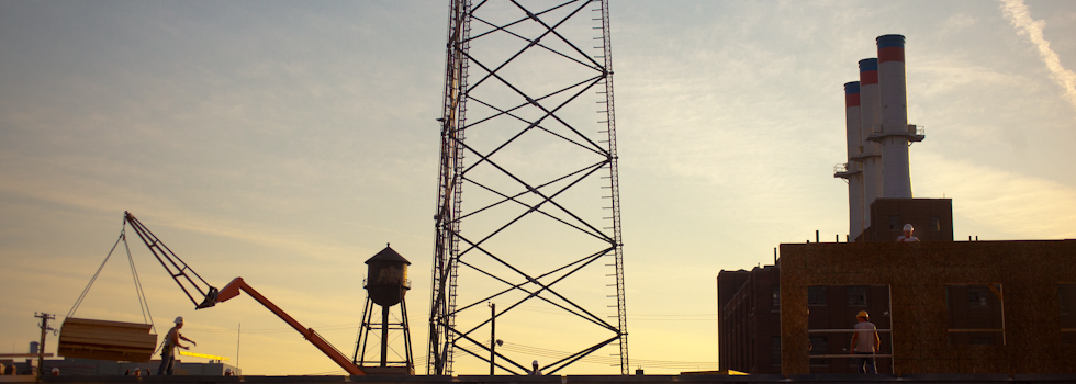 Construction of the Auburn Building in Midtown, 2012