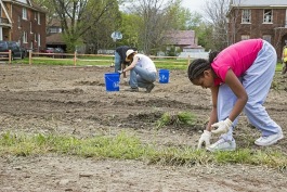 Working on the Osborn Outdoor Education Center