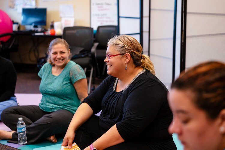 A centering pregnancy group at Covenant Community Care.