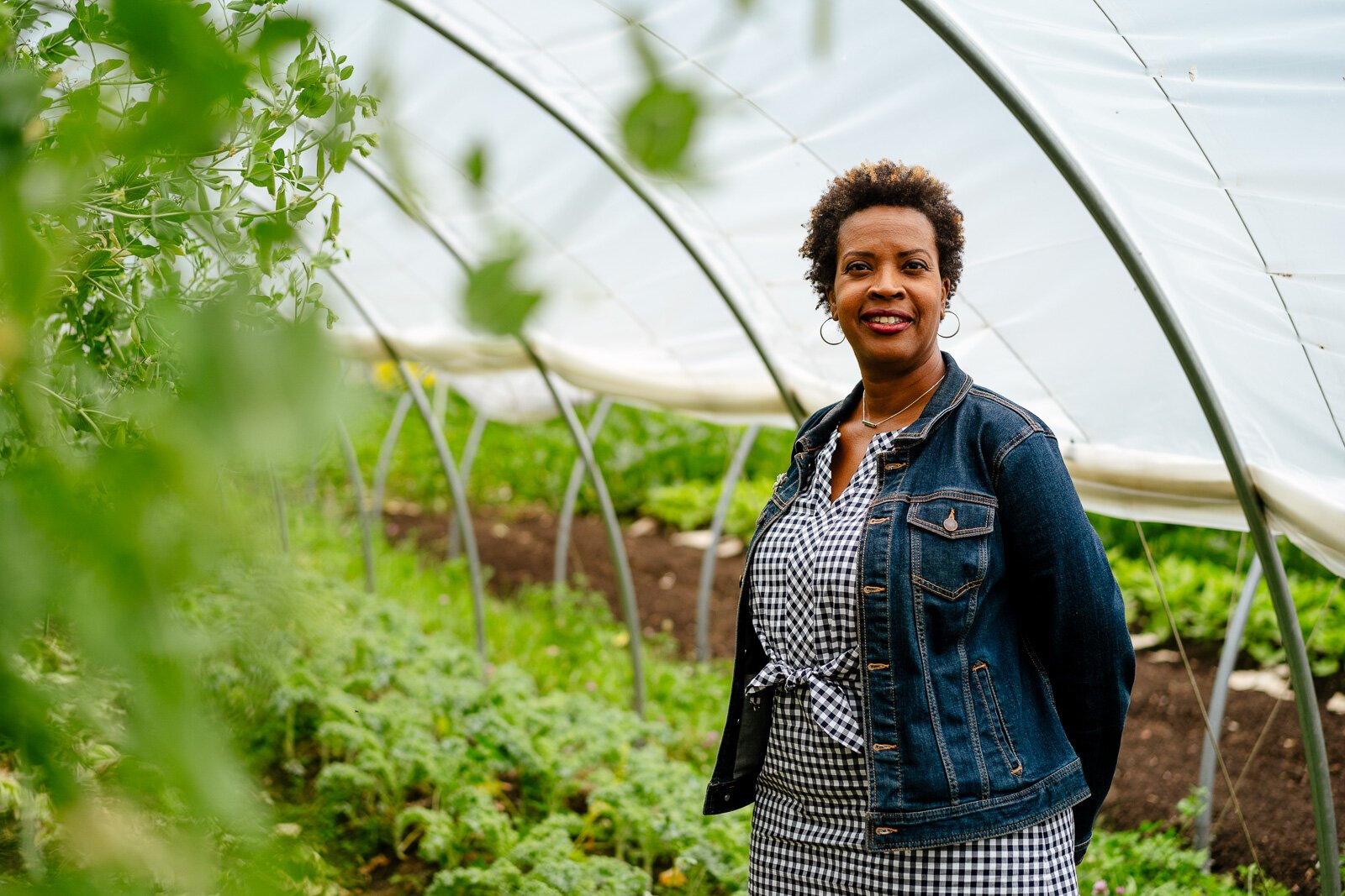 Winona Bynum at Old City Acres farm in Belleville.