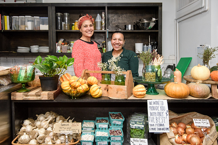 Rouhani Foulkes and Kiki Louya at The Farmer's Hand