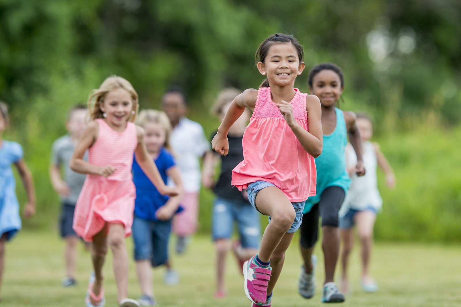 Kids running