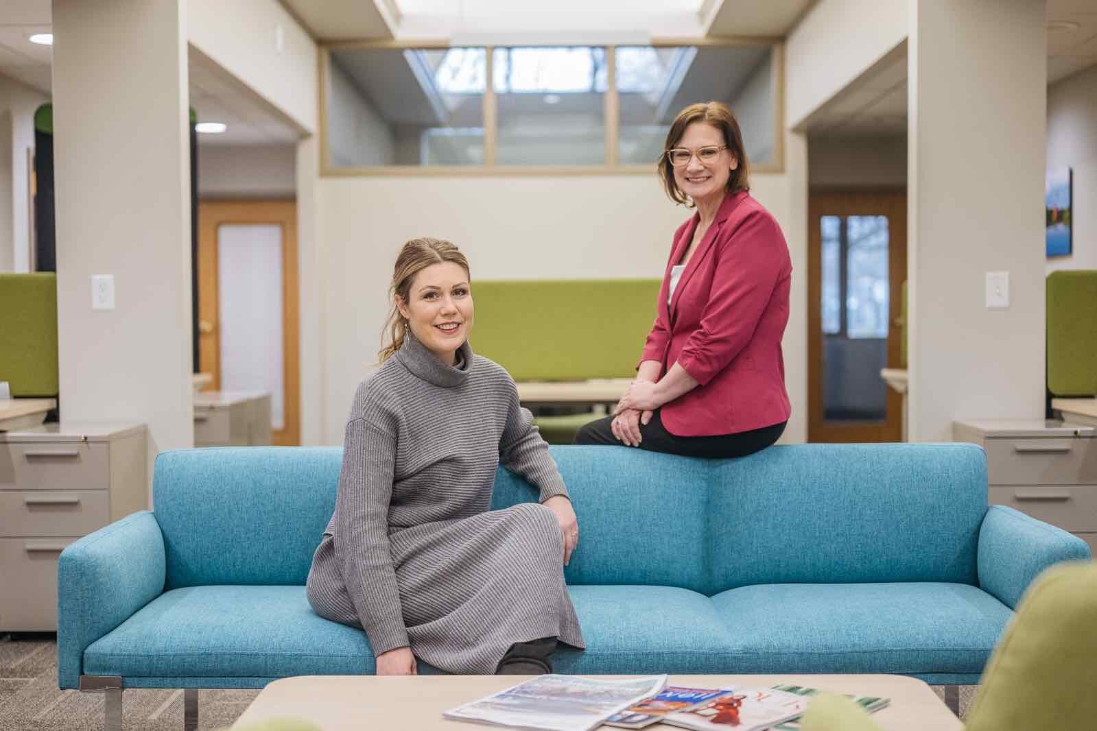 Janelle Smith (seated) and Kate Litwin