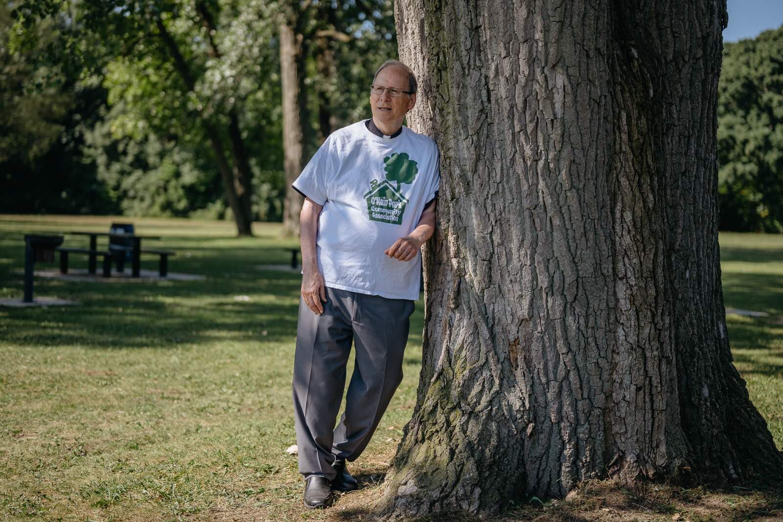 Fr. Donald Archambault founded the O’Hair Park Community Association in 2012