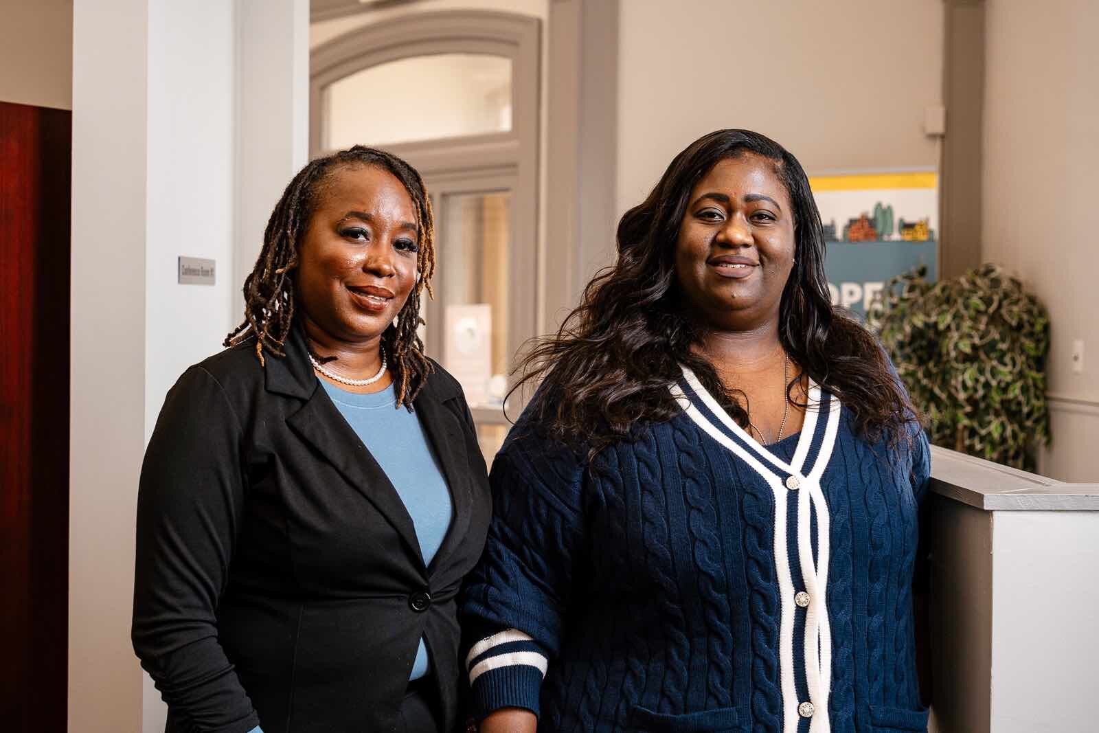 Shanin Green-Flowers (left) is Director of Housing Services at U SNAP BAC on Detroit’s East Side and Jawana Jackson (right) is Director of Programs