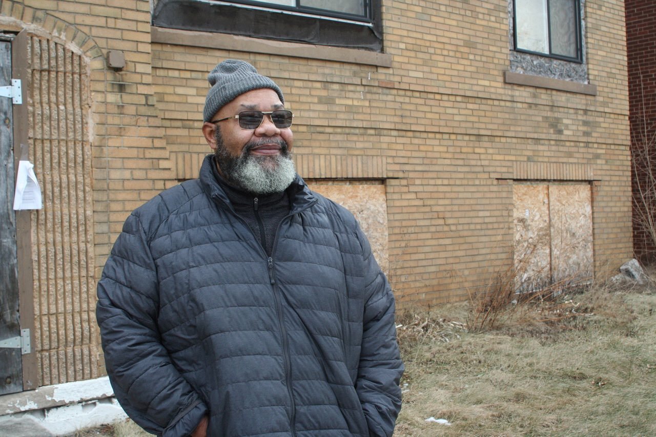 Jeffrey Jones, Executive Director of HOPE Village Revitalization, hopes to acquire and renovate this empty apartment building with energy-efficient improvements