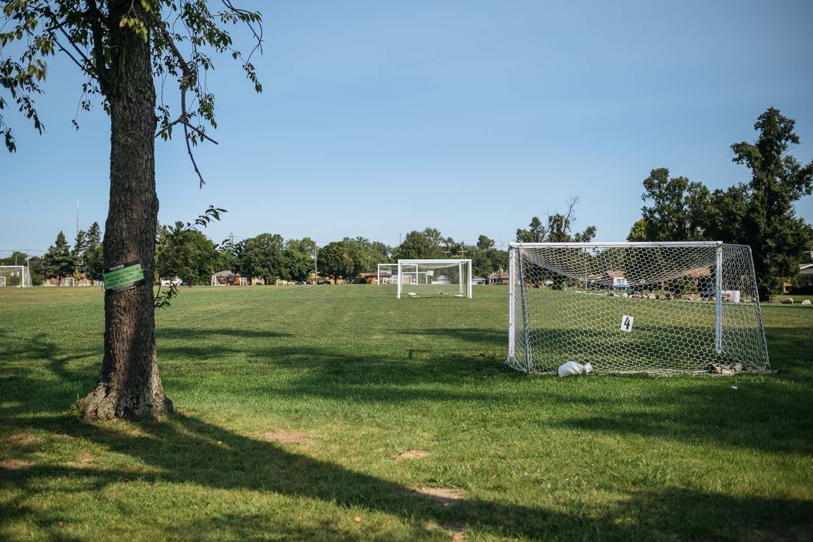 Soccer field at O’Hair Park in Detroit