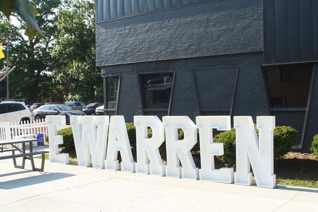 Neighborhood pride, outside of a former Pizza Hut – future site of the E. Warren Commercial Kitchen