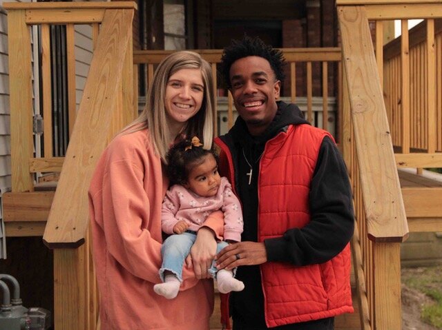 Megan and Micah Williams and their daughter Maliyah