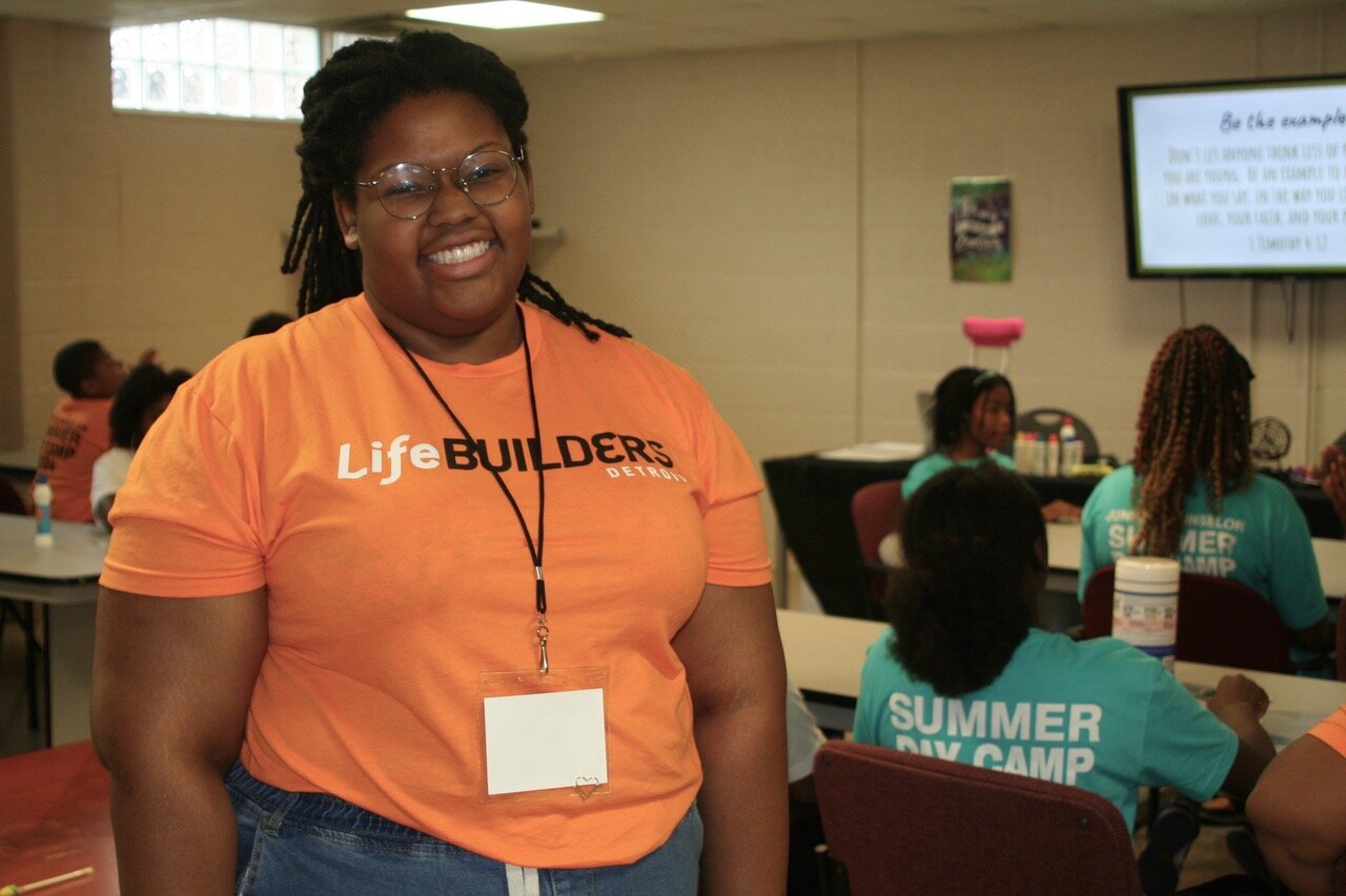 Marie Winston-Turner, 16, is a summer youth employee at LifeBUILDERS